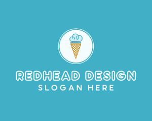 Cloud Ice Cream logo design