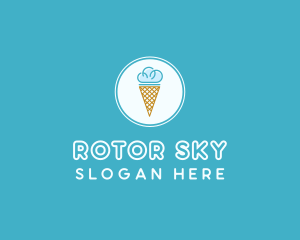 Cloud Ice Cream logo design