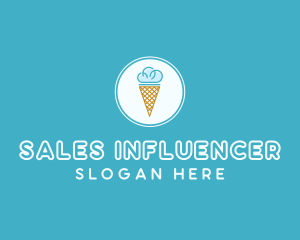 Cloud Ice Cream logo design