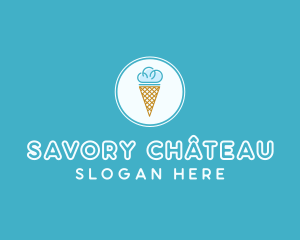 Cloud Ice Cream logo design