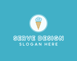 Cloud Ice Cream logo design