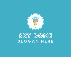 Cloud Ice Cream logo design