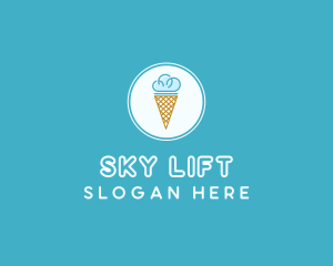 Cloud Ice Cream logo design