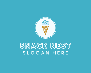 Cloud Ice Cream logo design