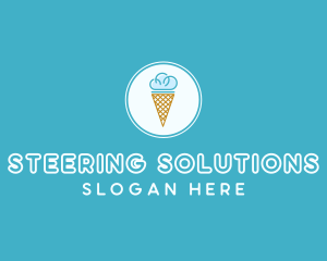 Cloud Ice Cream logo design