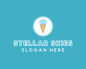 Cloud Ice Cream logo design