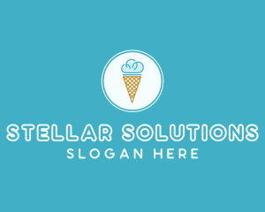 Cloud Ice Cream logo design