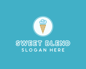 Cloud Ice Cream logo design