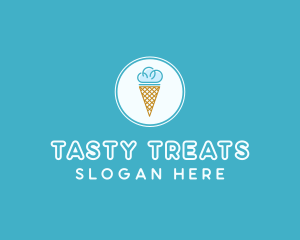 Cloud Ice Cream logo design