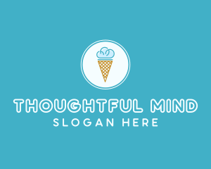 Cloud Ice Cream logo design