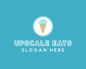 Cloud Ice Cream logo design