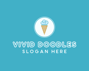 Cloud Ice Cream logo design