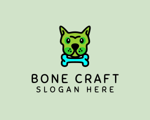 French Bulldog Bone    logo design