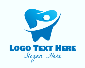 Gradient Blue Dentist logo