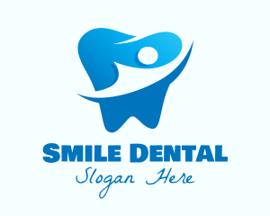 Gradient Blue Dentist Logo