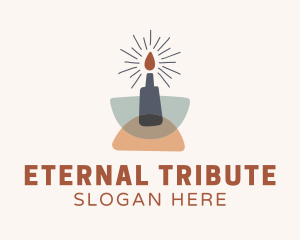 Memorial Candle Decor logo design