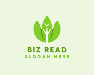 Organic Herb Leaves  logo design