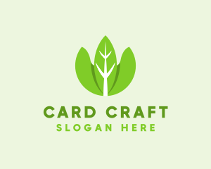 Organic Herb Leaves  logo design