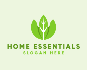 Organic Herb Leaves  logo design