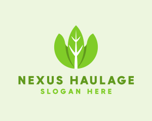 Organic Herb Leaves  logo design