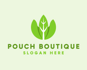 Organic Herb Leaves  logo design