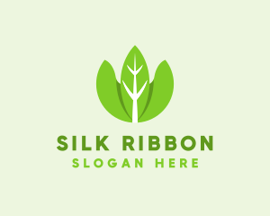 Organic Herb Leaves  logo design