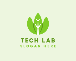 Organic Herb Leaves  logo design