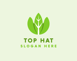 Organic Herb Leaves  logo design