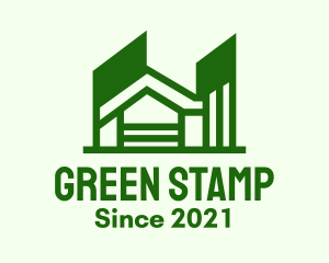 Green Apartment House logo design