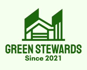 Green Apartment House logo design