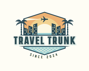 Sunset Ocean Travel logo design