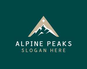 Mountain Star Peak logo design