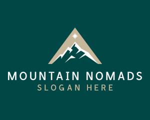 Mountain Star Peak logo design