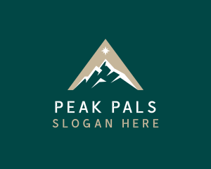 Mountain Star Peak logo design