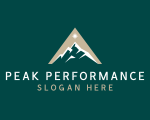 Mountain Star Peak logo design