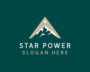 Mountain Star Peak logo design