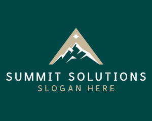 Mountain Star Peak logo design