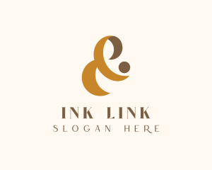 Premium Luxury Ampersand logo design