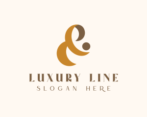 Premium Luxury Ampersand logo design