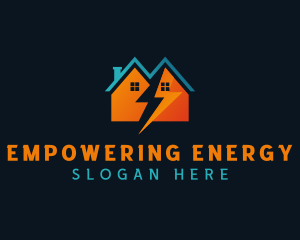 Lightning Bolt House logo design