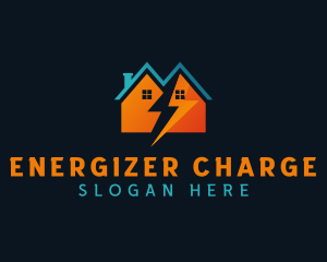 Lightning Bolt House logo design