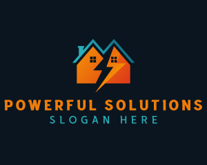 Lightning Bolt House logo design