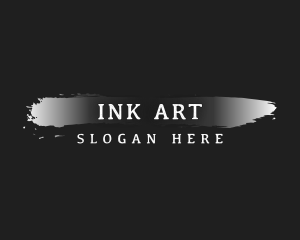 Editorial Brush Ink logo design