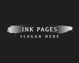 Editorial Brush Ink logo design