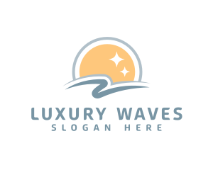 Sunny Beach Ocean  logo design