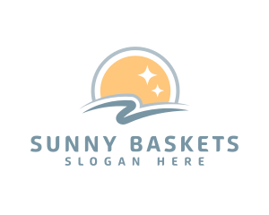 Sunny Beach Ocean  logo design