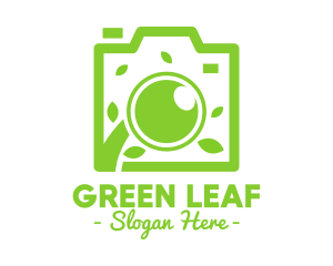 Green Leaf Lens logo design