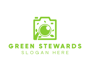 Green Leaf Lens logo design