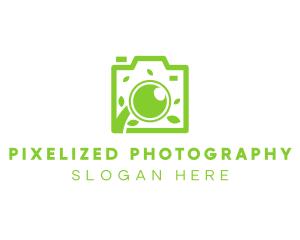 Green Leaf Lens logo design