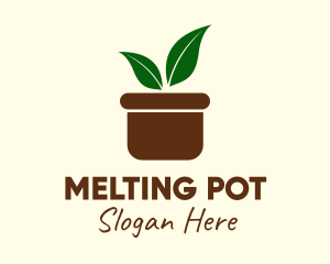 Boho Plant Pot logo design